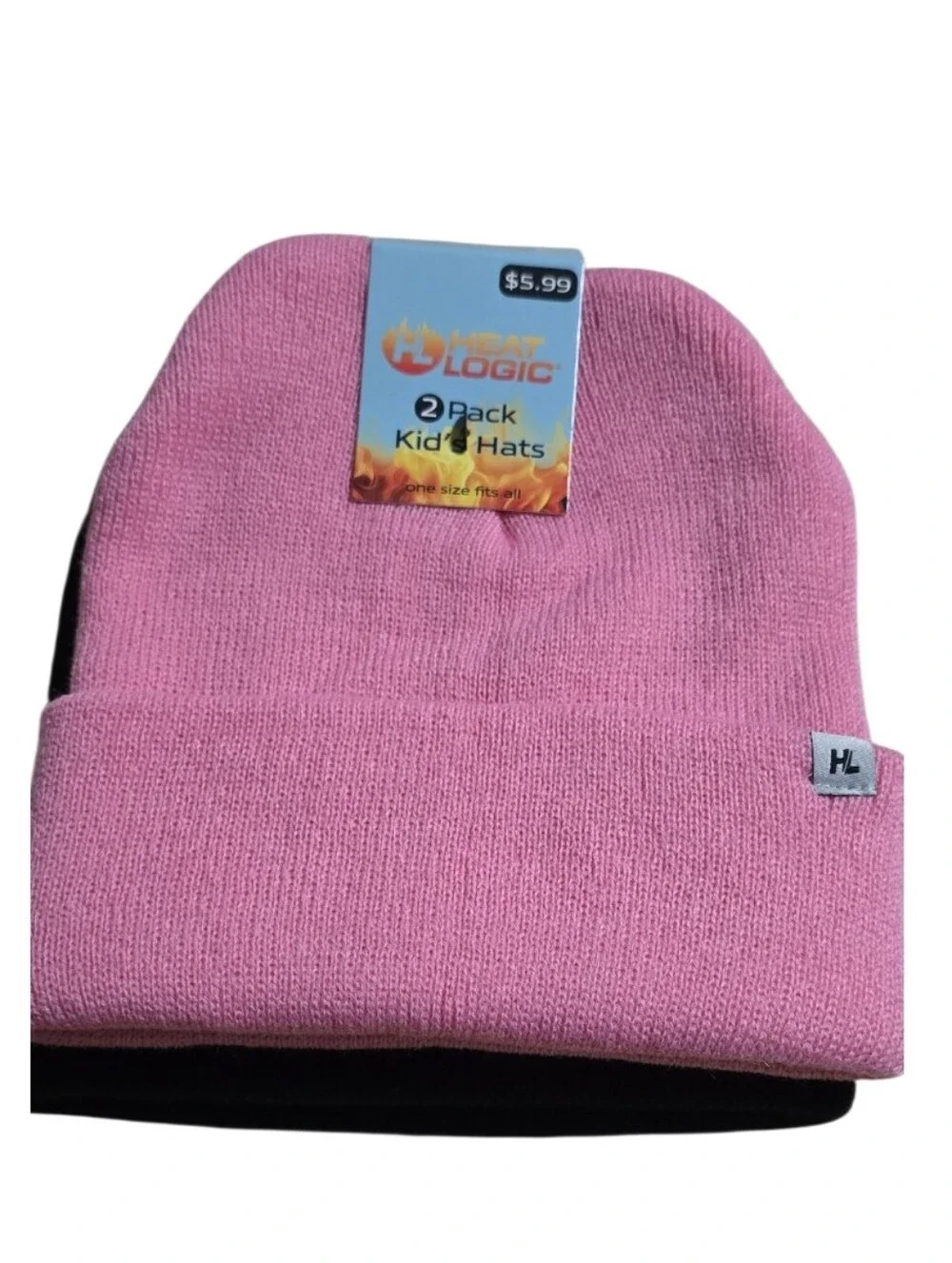 #HL03 Cozy Knit Beanie and Gloves Set - Black or Pink 2 Pairs